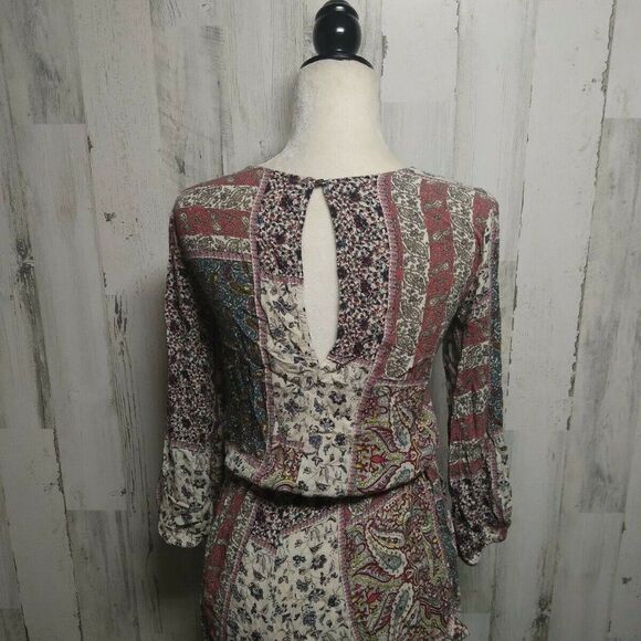 American Eagle Outfitters Women’s S Romper Shorts Boho Floral - Picture 4 of 6